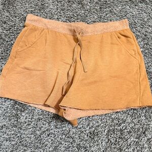 Free People Warm Amber Athletic Shorts